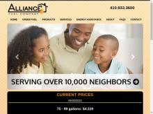 Alliance Fuel Co, MD screenshot