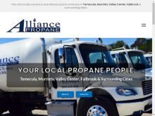 Alliance Propane Inc, CA screenshot