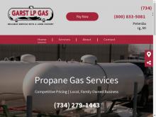 Garst LP Gas Inc, MI screenshot