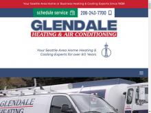Glendale Heating & Air Conditioning, WA screenshot