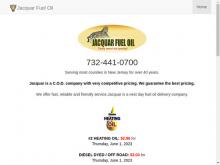 Jacquar Fuel Oil, NJ screenshot