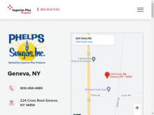 Phelps Sungas Inc, NY screenshot