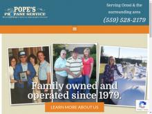 Pope's Propane Service Inc., CA screenshot