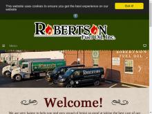 Robertson Fuel Oil Inc, PA screenshot
