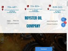 Royster Oil Co Inc, NC screenshot