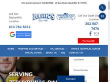 Bahr's Propane Gas & AC Inc, FL screenshot