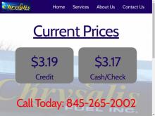 Chrysalis Fuel Inc., NY screenshot