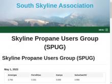 Skyline Propane Users Group (SPUG), CA screenshot