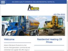 Adams Petroleum Products Inc, PA screenshot