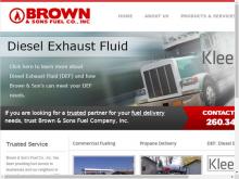 Brown & Sons Fuel Co Inc, IN screenshot
