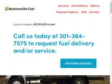 Burtonsville Fuel Co Inc, MD screenshot