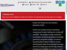 Charles Tart Propane Inc, NC screenshot